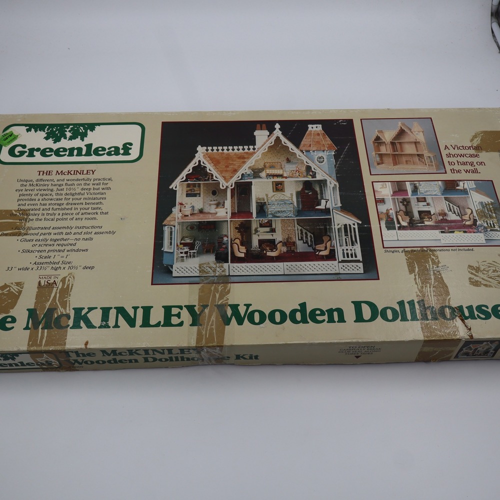 Greenleaf The McKinley Wooden Dollhouse Kit 8009 Vintage 1981 Victorian NEW